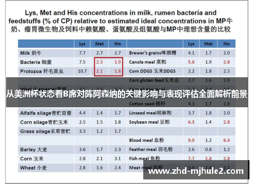 从美洲杯状态看B席对阵阿森纳的关键影响与表现评估全面解析前景